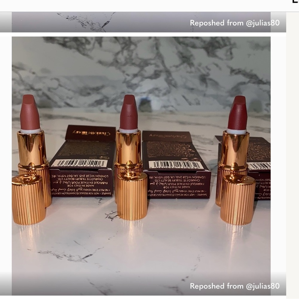 NWT Charlotte Tilbury mini matte trio